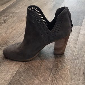 VINCE CAMUTO Fileana Split Shaft Suede Bootie